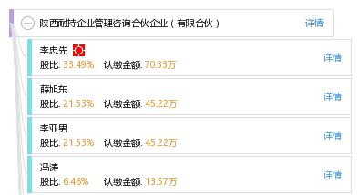陜西耐持企業管理咨詢合伙企業 有限合伙